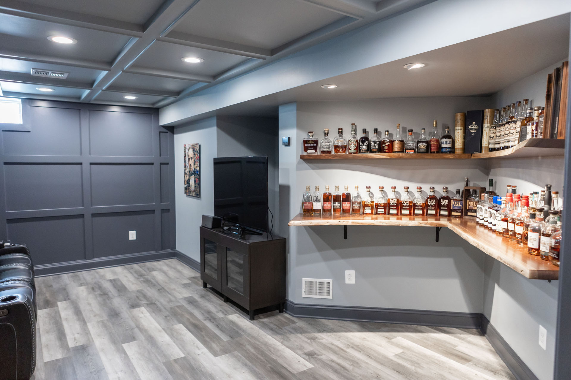 Loudoun Basements Purcellville Cigar Bourbon room2