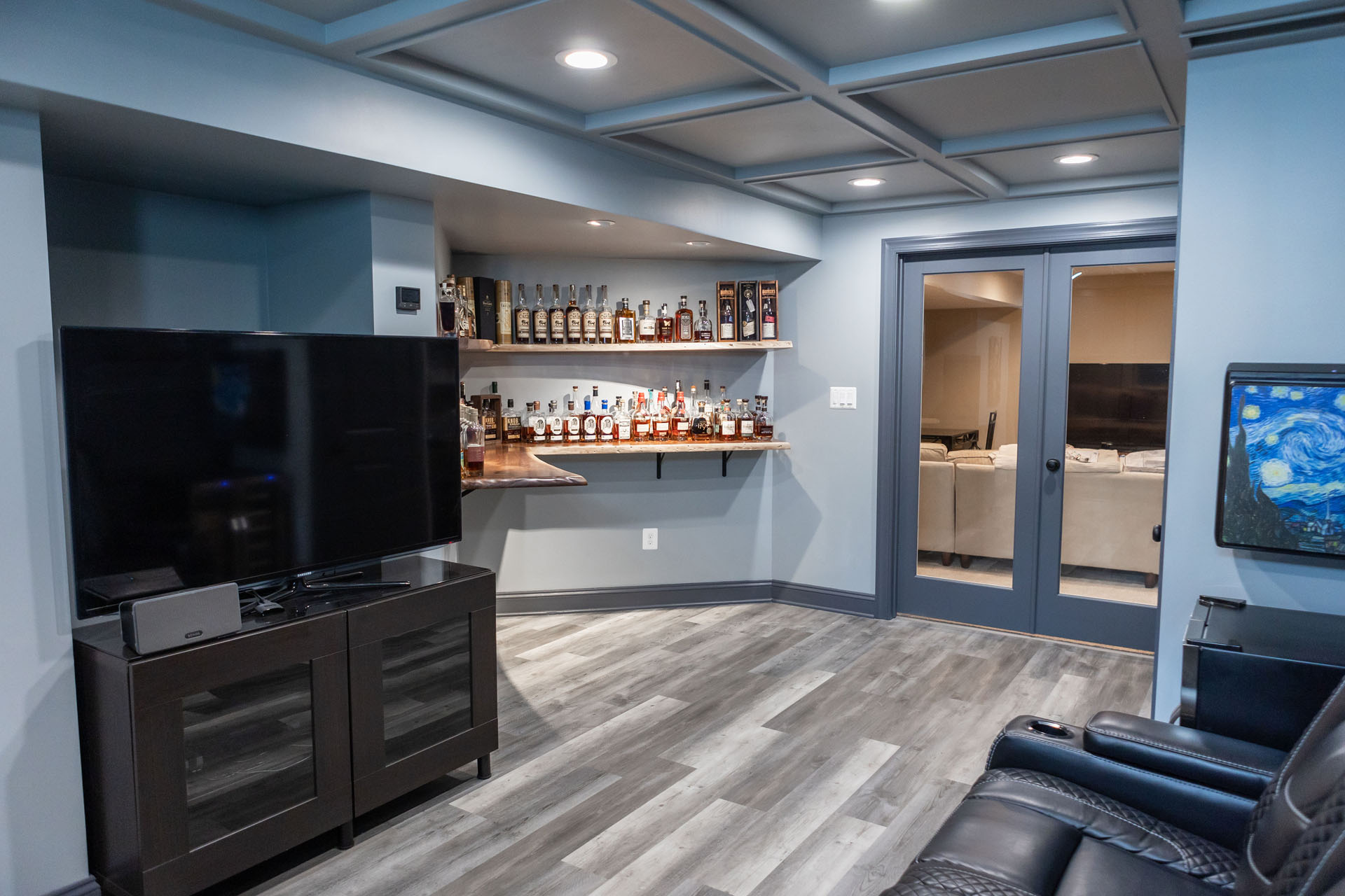 Loudoun Basements Purcellville Cigar Bourbon room5