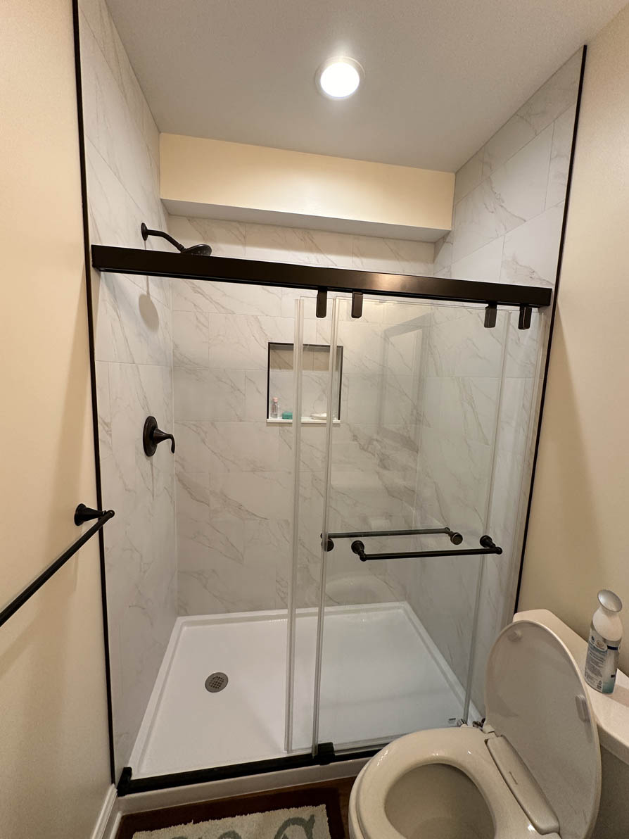 Belmont Country Club 14 custom shower in ashburn va