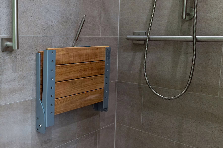 In-law Suite with Residential Elevator 2 Groo In Law Suite Bathroom, accessible shower